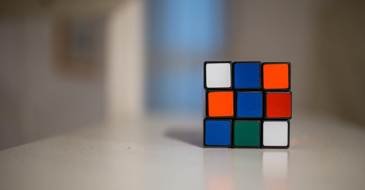 Rubiks cube terninger er sjov og ballade